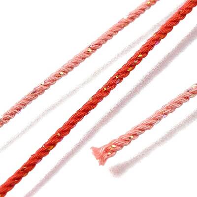 25M Segment Dyed Cotton Twisted String Cord