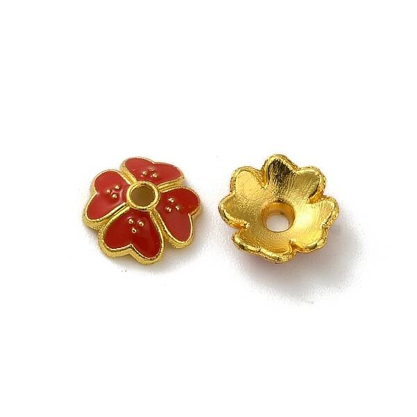 Alloy Enamel Beads Caps