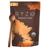 RYZE Organic Mushroom Coffee - Lion's Mane Cordyceps Reishi Turkey Tail Blend for Enhanced Energy & Vitality - Instant Coffee...
