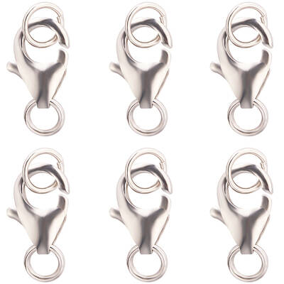 6PCS 925 Sterling Silver Lobster Claw Clasps