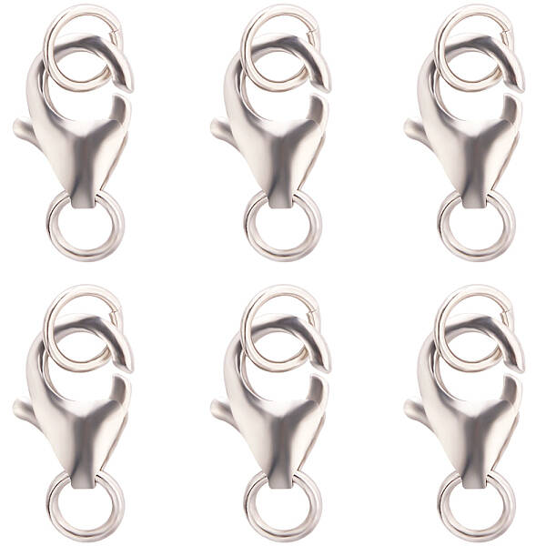 6PCS 925 Sterling Silver Lobster Claw Clasps