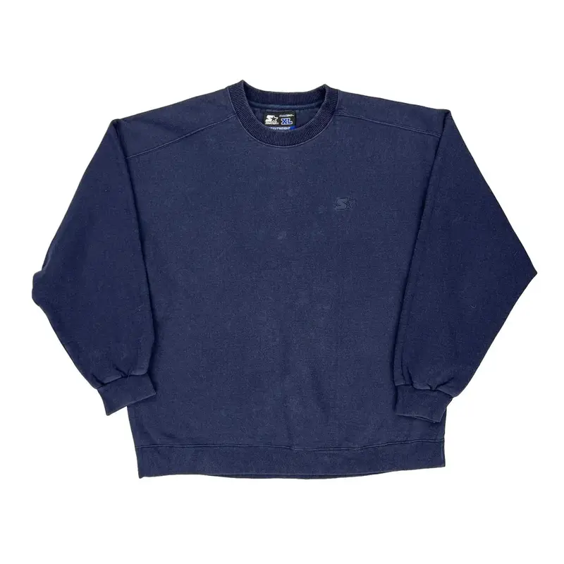 Starter Sweatshirt - XL Navy Cotton Blend