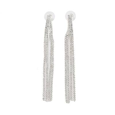 Brass Micro Pave Cubic Zirconia Stud Earrings