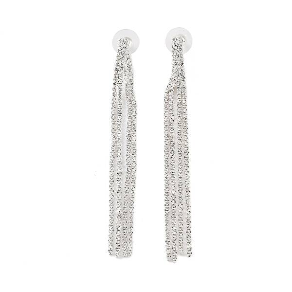 Brass Micro Pave Cubic Zirconia Stud Earrings