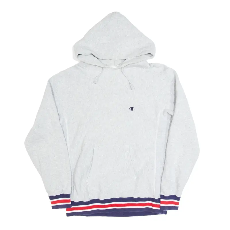 CHAMPION Reverse Weave Grey Pullover Hoodie Womens L