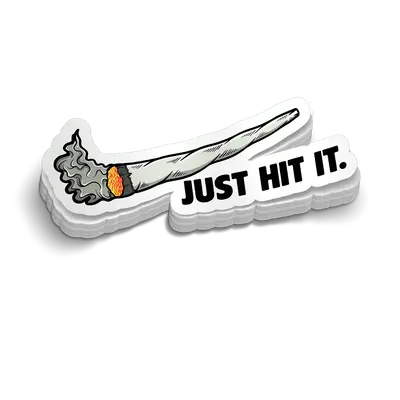 Just Hit It - Hard Hat Decal