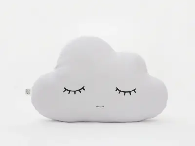 Light Gray Cloud Pillow