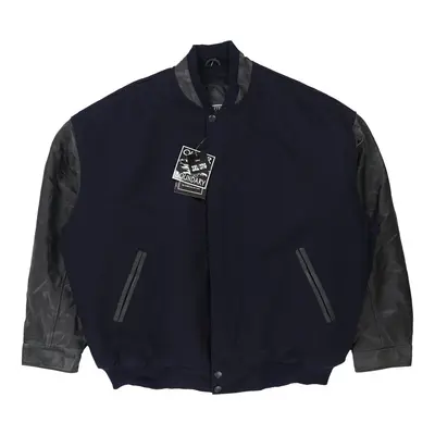 Outer Boundry Varsity Jacket - 3XL Navy Wool Blend