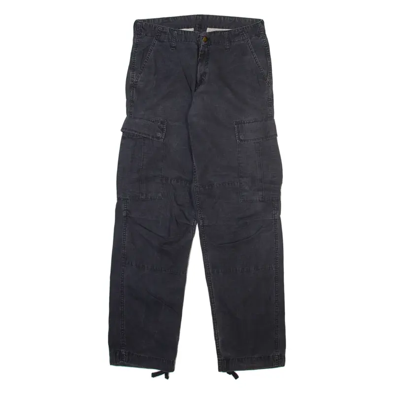 CARHARTT Cargo Mens Trousers Grey Relaxed Tapered W31 L32