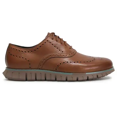 Cole Haan Zerogrand Remastered Wingtip Leather Men's Comfort Shoes - Acorn Irish Coffee - Size:US 8.5 Men