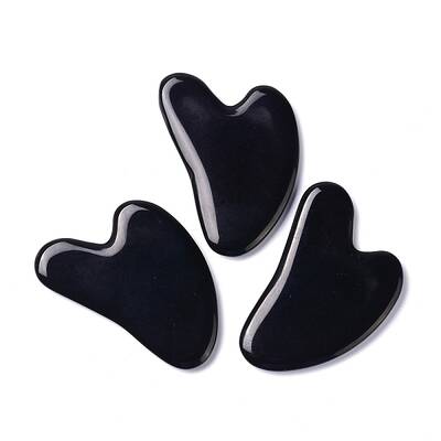 Natural Black Obsidian Gua Sha Boards
