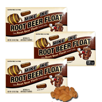 Mike and Ike Root Beer Float 4.25 oz - Pack of 3 Boxes  | Viral TikTok Candy | Sweet Chewy Candy Snack | Movie Theater Treat