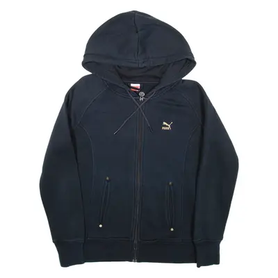 PUMA Womens Black Hoodie Full Zip M