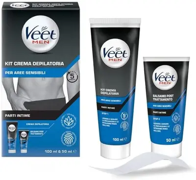Veet Men Kit Depilazione Intima Per Pelle Sensibile