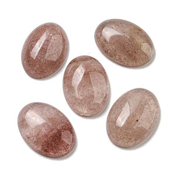 Natural Strawberry Quartz Cabochons