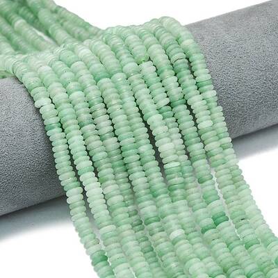 Frosted Natural Green Aventurine Beads Strands
