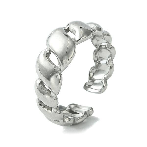 Non-Tarnish 304 Stainless Steel Open Cuff Ring