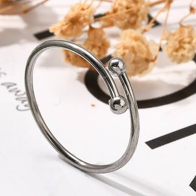 304 Stainless Steel Open Cuff Rings for Women