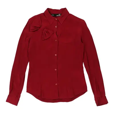 Love Moschino Shirt - XS Burgundy Silk Blend | Size: x-small
