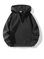 Men's Solid Color Zipper Hoodie, Regular Fit Casual Long Sleeve Hooded Sweatshirt for Daily Wear, Men's Clothes for All Seaso...