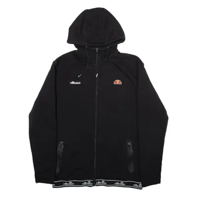 ELLESSE Hoodie Black Full Zip Womens S