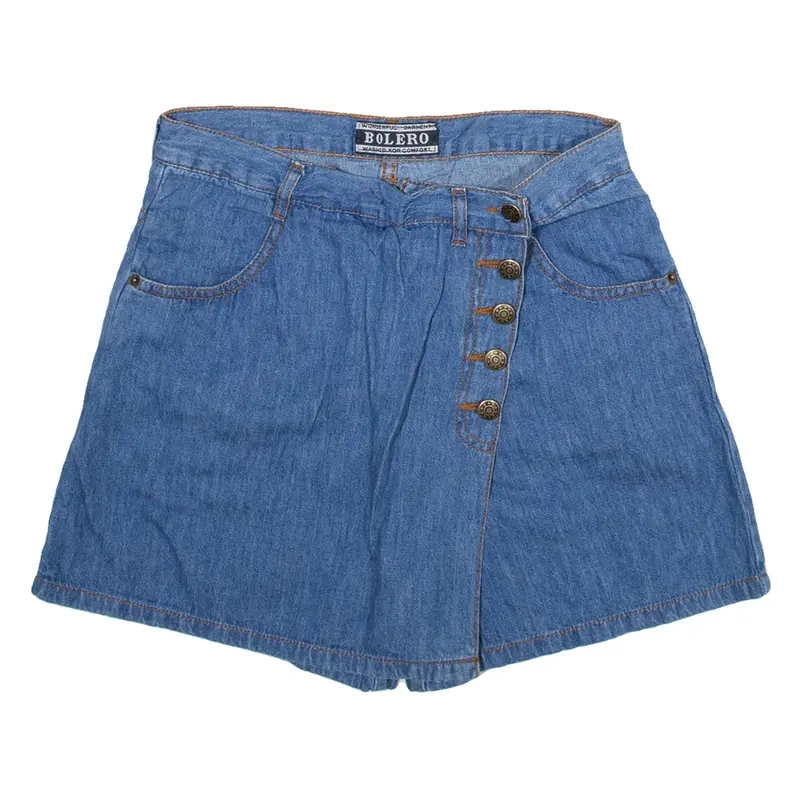 BOLERO Womens Casual Shorts Blue M W28