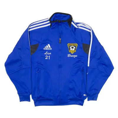 ADIDAS Eldorado United Track USA Jacket Blue Girls L
