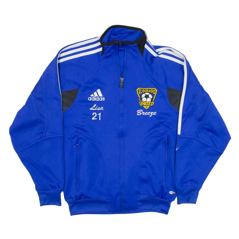 ADIDAS Eldorado United Track USA Jacket Blue Girls L