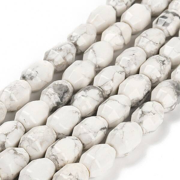 Natural Howlite Beads Strands