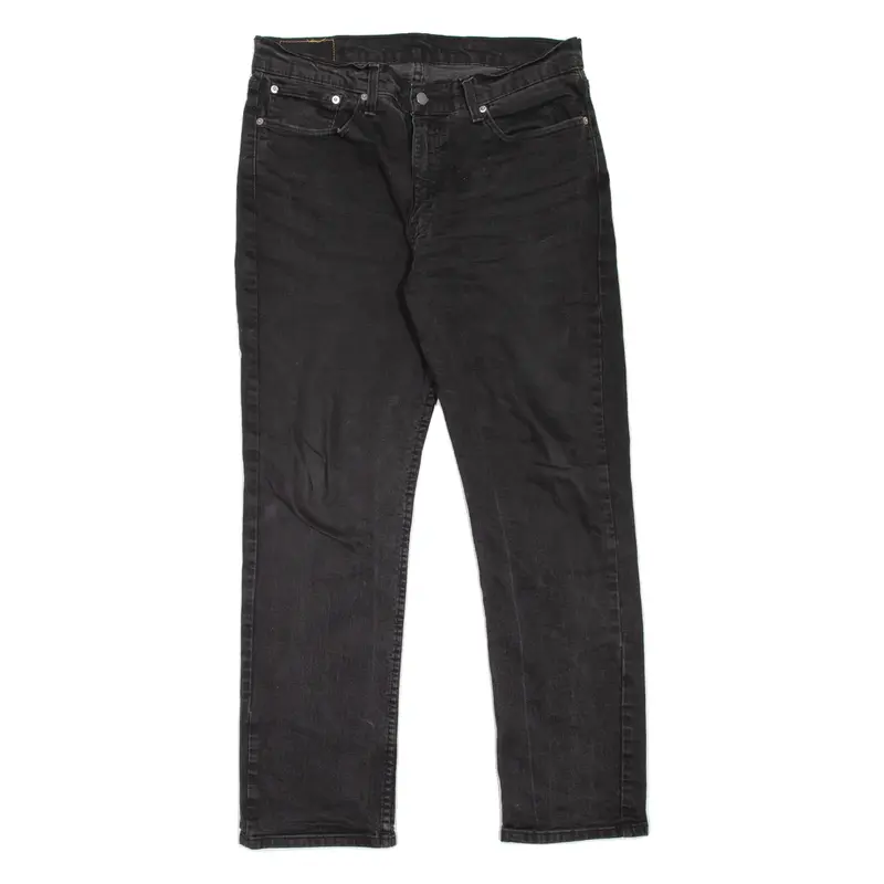 LEVI'S 514 Jeans Mens Black Slim Straight W36 L32