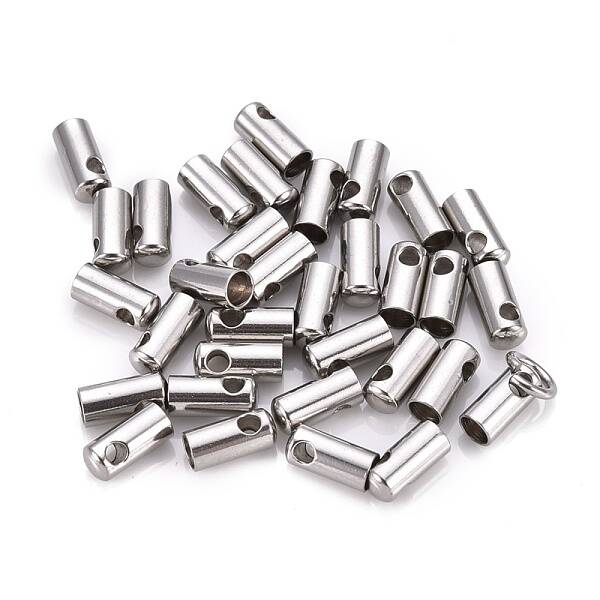 Tarnish Resistant 201 Stainless Steel Cord Ends