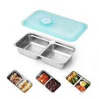 Large Capacity Snack Box with Lid, 1 Count Multi-grid Food Storage Box, Food Preservation Container for Fruit & Vegetable, Lu...