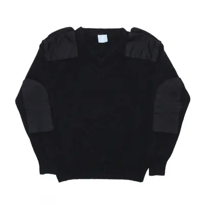 PETER DREW BLUE LABEL Black V-Neck Jumper Mens M