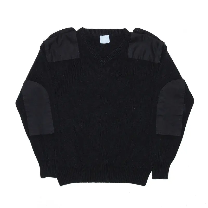 PETER DREW BLUE LABEL Black V-Neck Jumper Mens M