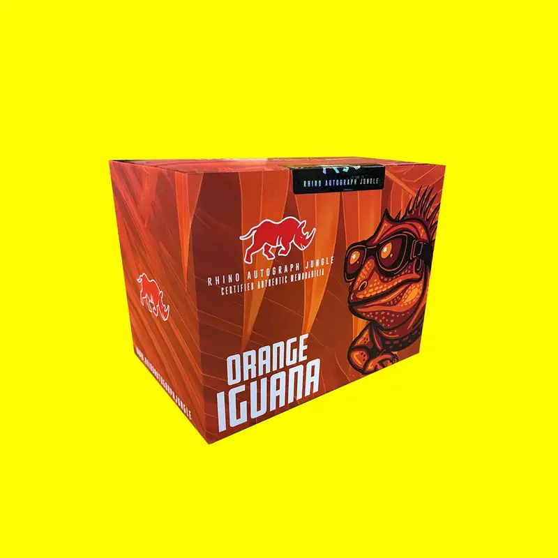 Rhino Autograph Jungle Orange Iguana 1  Box PYT Break Sports Trading Card