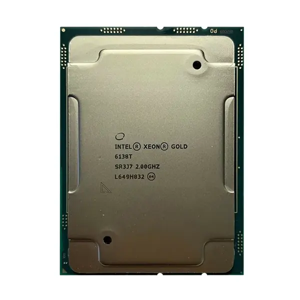 SR3J7 Intel Xeon Gold 6138T 20-Core 2.00GHz 10.40GT/s UPI 27.5MB L3 Cache Socket LGA3647 Processor