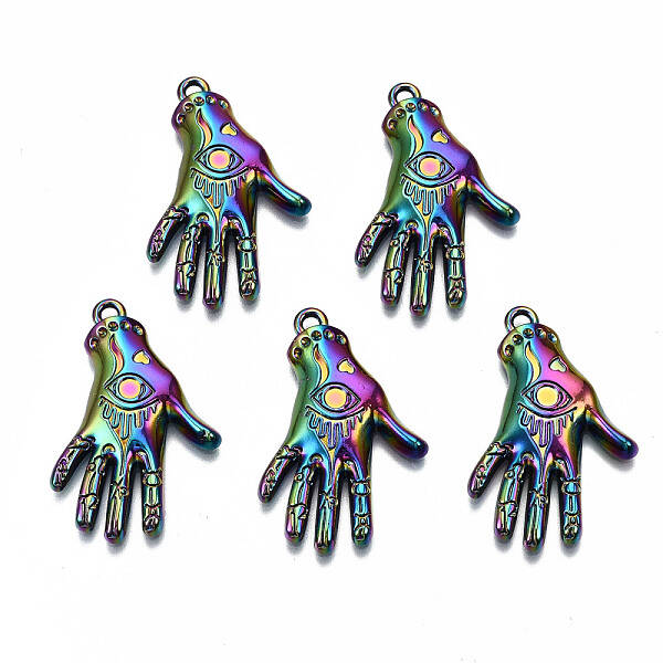 Rainbow Color Alloy Pendants