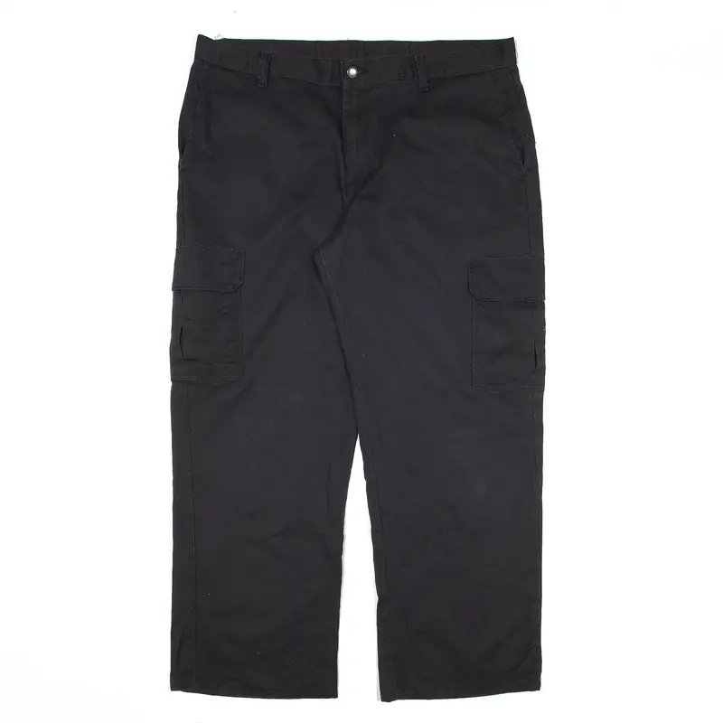 DICKIES Cargo Workwear Black Trousers W38 L29