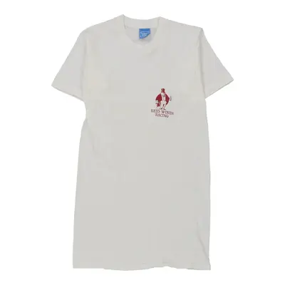 1980s Reid Wines Racing Screen Stars T-Shirt - Small White Cotton