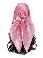 Women's Elegant Floral Print Satin Scarf, New Style Fashionable Soft Comfortable Shawl for Daily Wear, Casual Versatile Turba...
