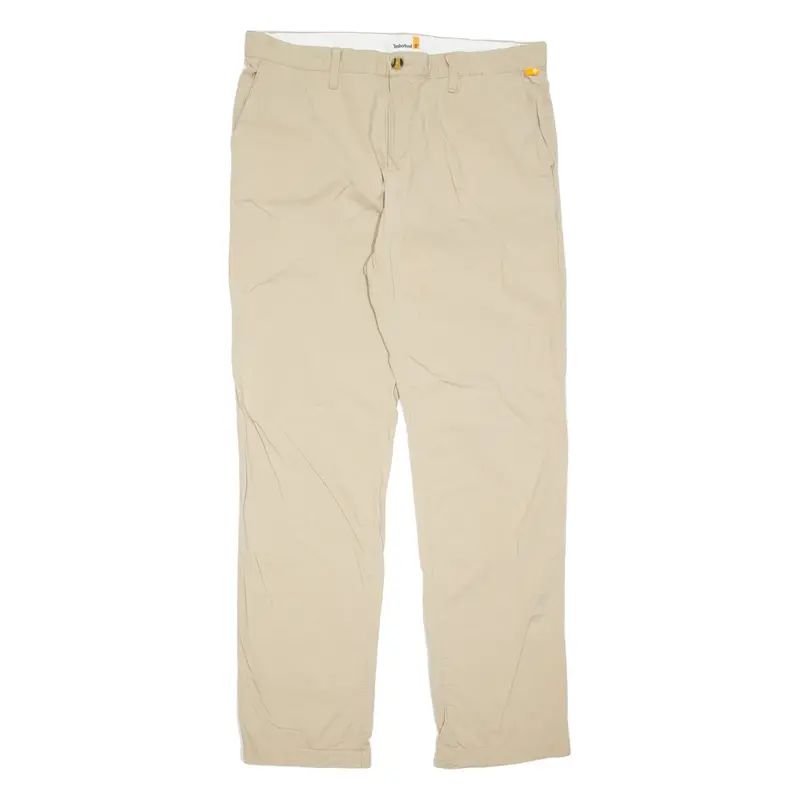 TIMBERLAND Mens Trousers Beige Regular Straight W36 L34