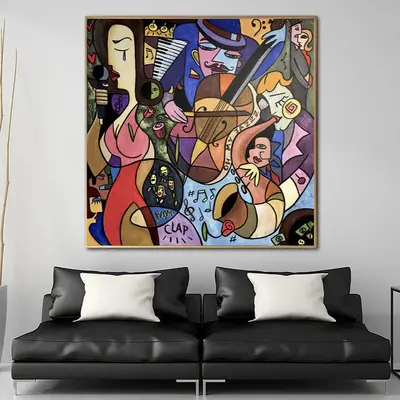Large Abstract Colorful Figurative Paintings On Canvas Original Luxury Painting Picasso Style Art Textured Oil Acrylic Painti...