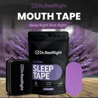 Dr. RestRight Mouth Tape for Sleep (33 Pcs with Traveling Case) - Medical-Grade Hypoallergenic Adhesive - Lavender Scent / Or...