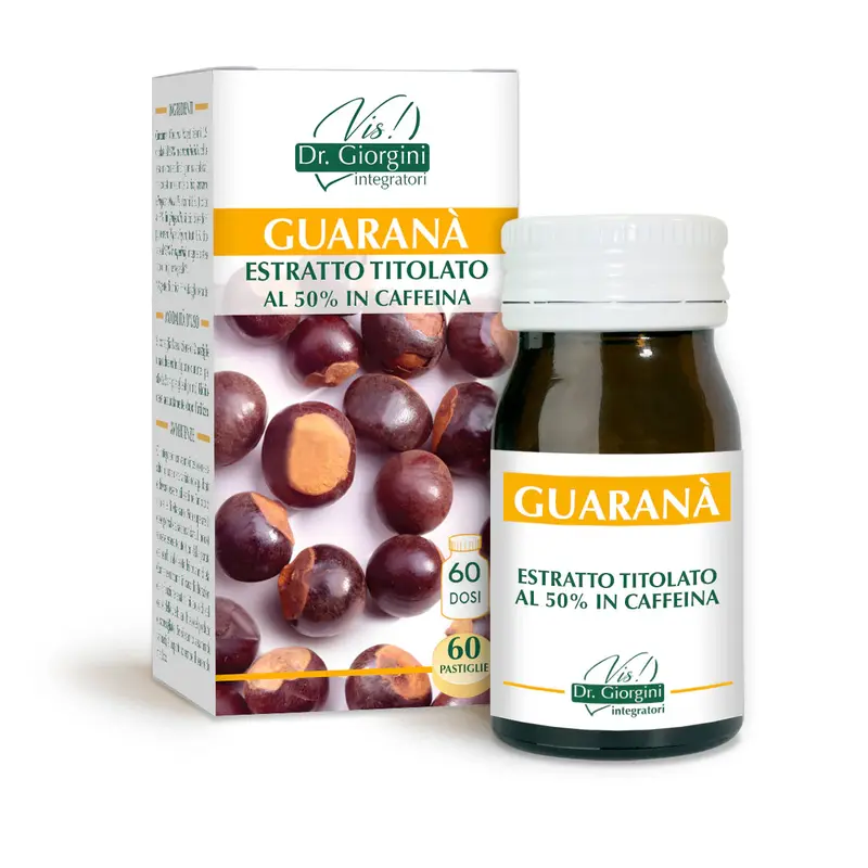Dr Giorgini Guarana' titrated extract 60 tablets of 500 mg - 30 gr