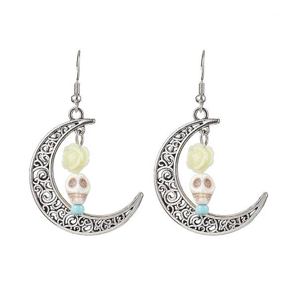 Halloween Alloy Synthetic Turquoise Dangle Earrings