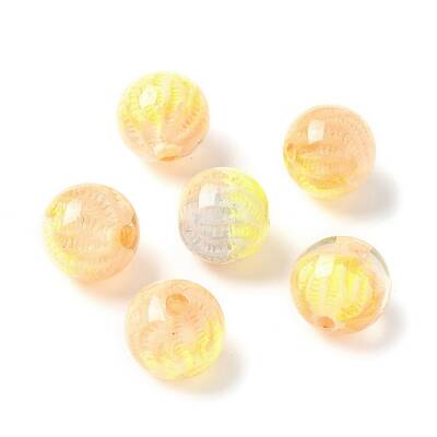 Two Tone Transparent Acrylic Beads