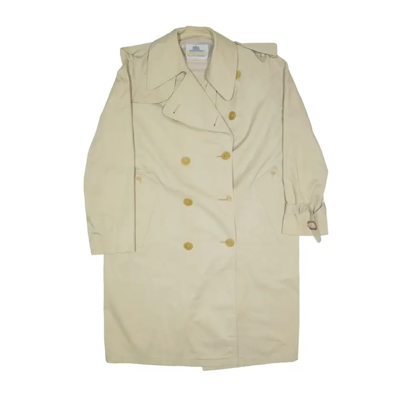 AQUASCUTUM Trench Coat Beige 90s Womens XL