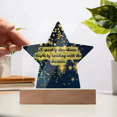 Twinkling Starry Night Plaque
