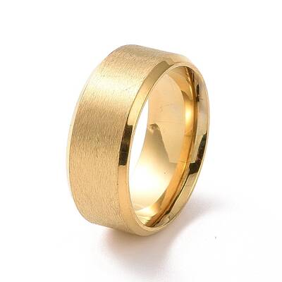 201 Stainless Steel Plain Band Rings for Women