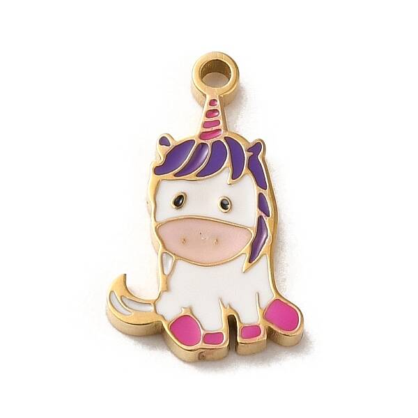 304 Stainless Steel Enamel Charms